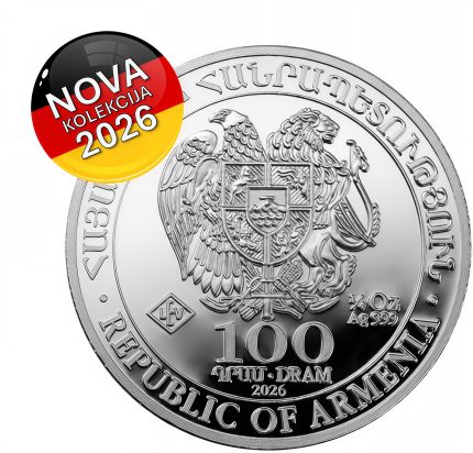 1/4 unce Srebrnjak Nojeva barka 2026