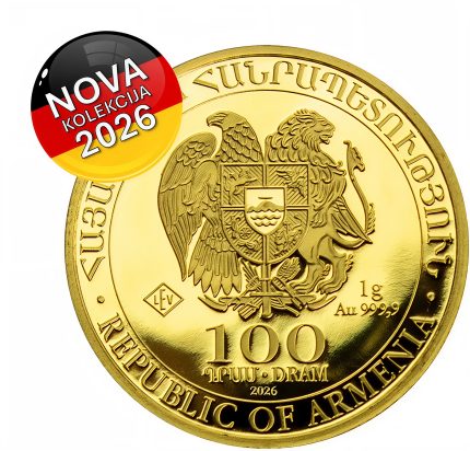 1gram Zlatnik Nojeva barka 2026